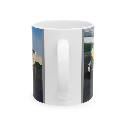 Chevrolet Corvette C8R Race Car American muscle Ceramic Coffee Tea Mug, 11oz