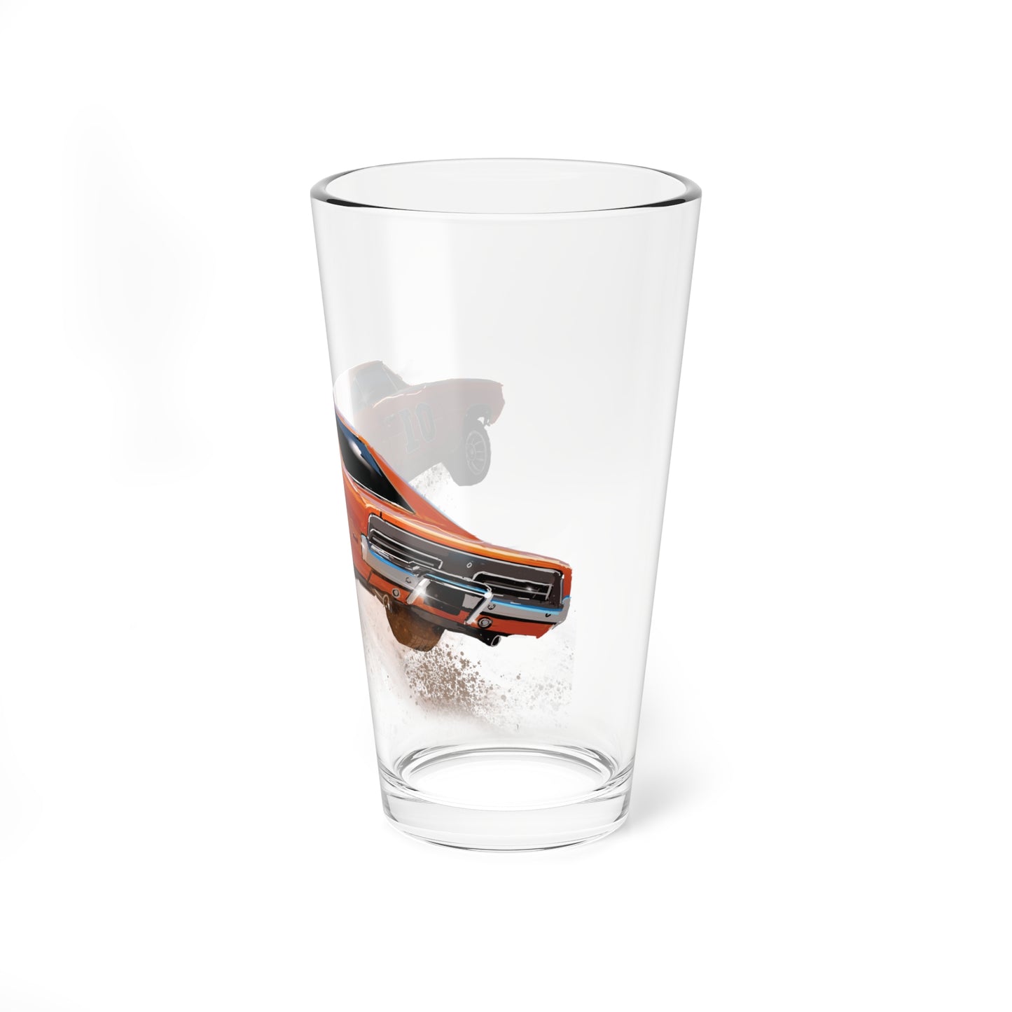 The general Lee dukes of hazzard tv show Mixing 16oz Glass,