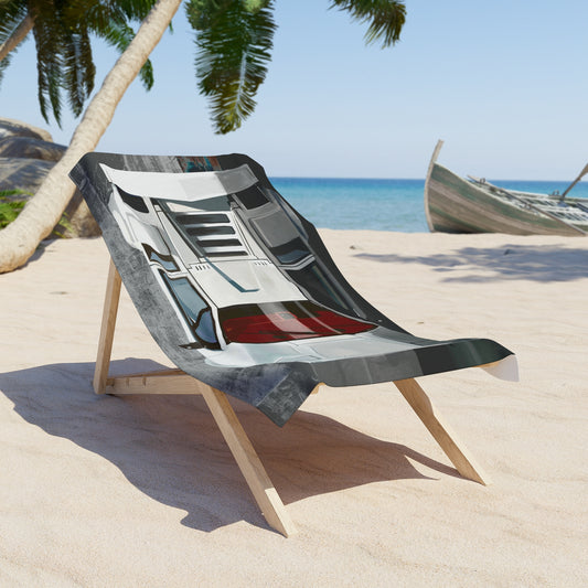 Lamborghini Countach Beach Towel, Race Car Gift, Large Towel, Luxury Car Decor