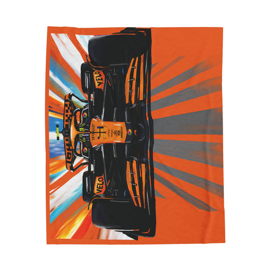 Lando Norris McLaren F1 Microfiber Blanket