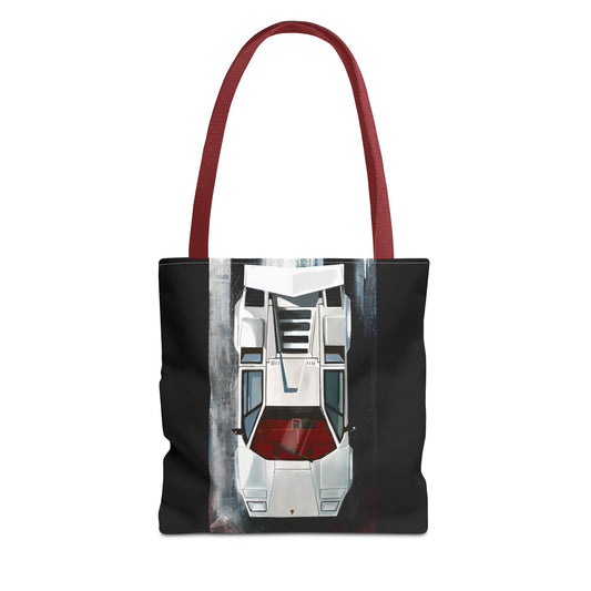 Lamborghini Countach Library Carry Tote Bag (AOP)