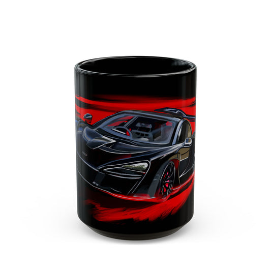 McLaren Senna exotic car Black Coffee Tea Mug (11oz, 15oz)