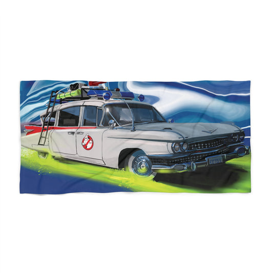 ECTO-1 ghost busters 30x60", 36x72" Beach Towel tv Car Gift
