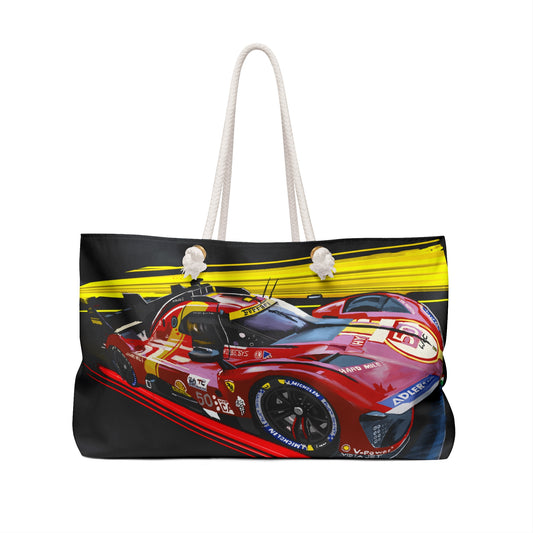 Ferrari 499p HyperCar Le Mans Weekender tote Bag