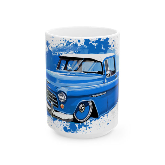 55 Chevy 3100 pickup Ceramic Coffee Tea Mug, 11oz, 15oz