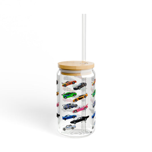 The Fast and furious movie car Sipper Glass, 16oz