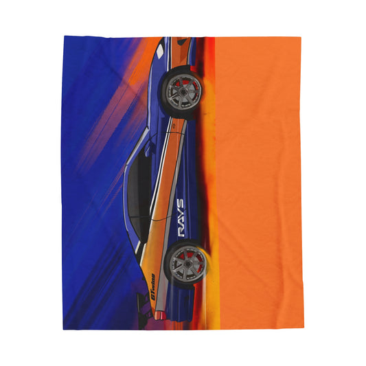 Hans Nissan Silvia S15 Mona Lisa Fast and furious cars Velveteen Plush Blanket