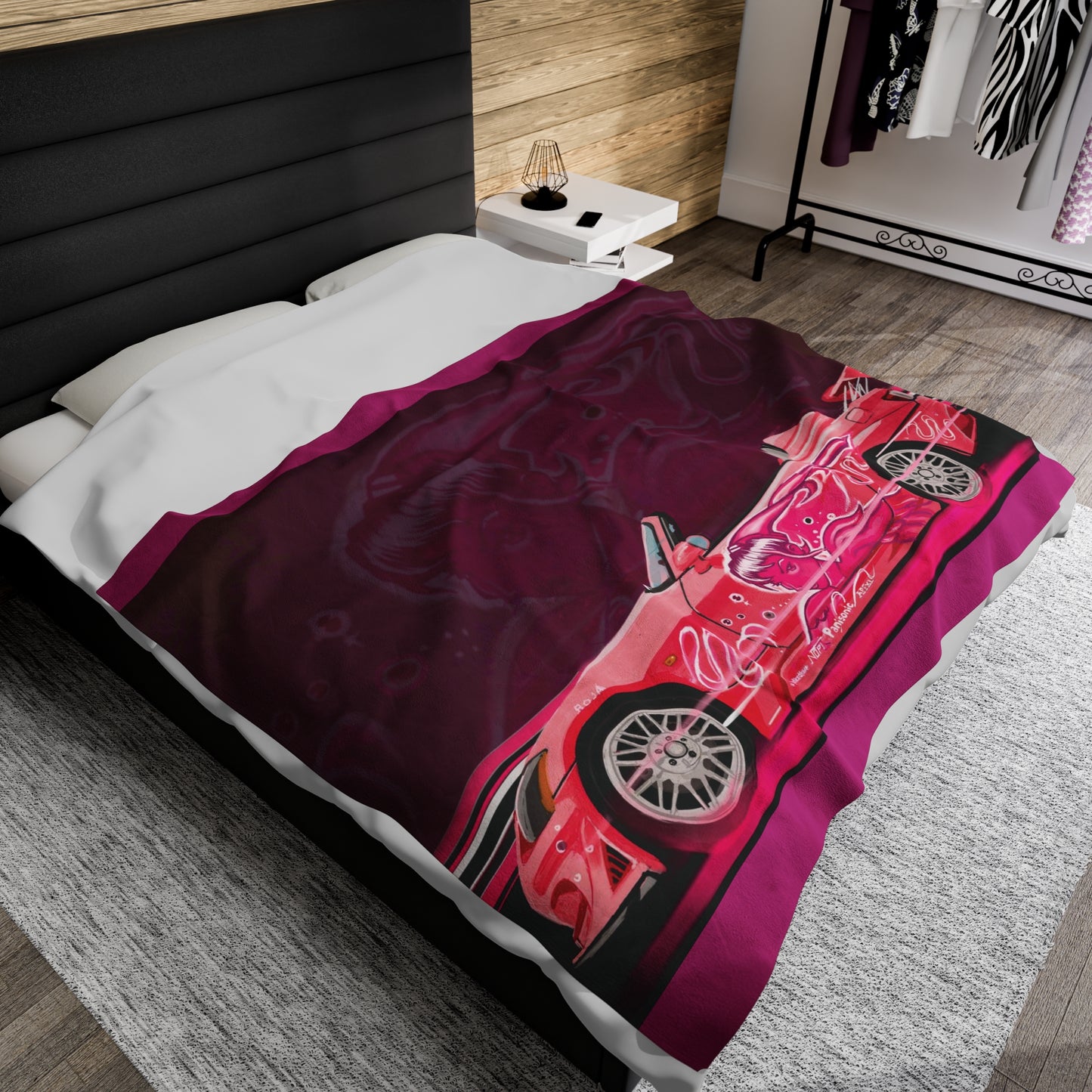 Fast & furious blanket Suki’s Honda s2000 car, Velveteen Plush Blanket