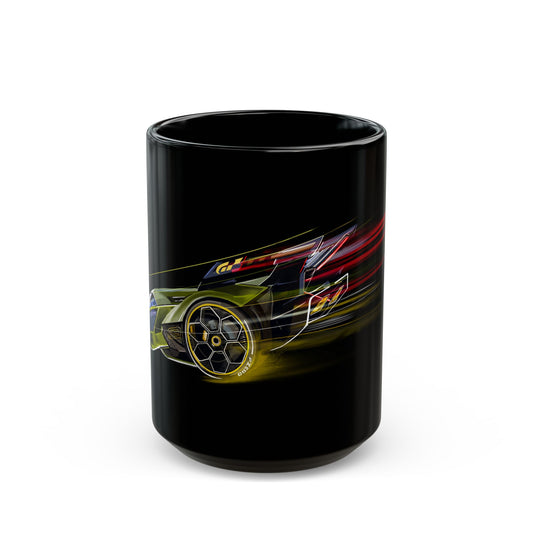 Lamborghini V12 Vision Gran Turismo Coffee Tea Black Mug (11oz, 15oz)