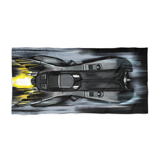 89 Batmobile Batman Beach Towel 30x60,36x72” Movie Car Dad Gift