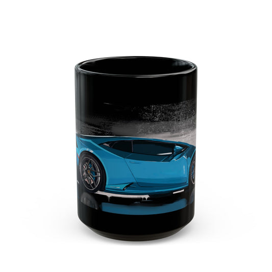 Lamborghini Huracan Black Coffee Tea Mug (11oz, 15oz)
