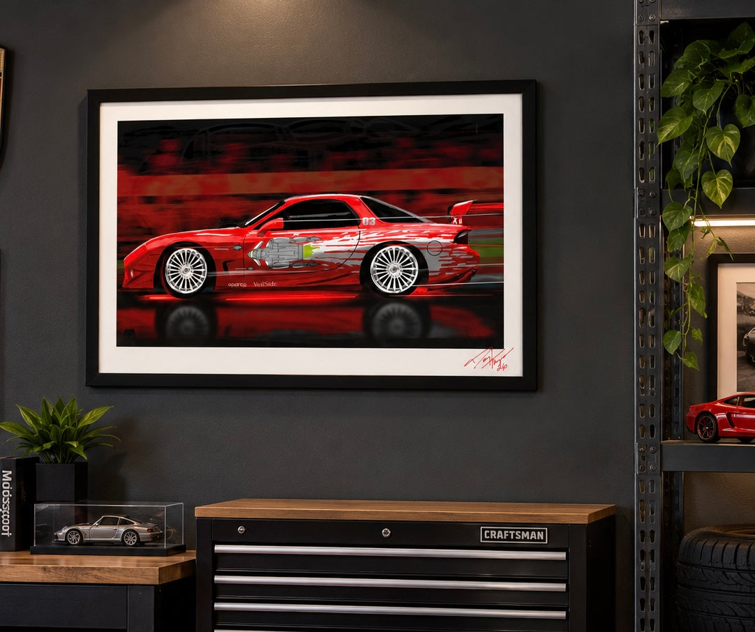 Dom’s Mazda rx7 Giclee print