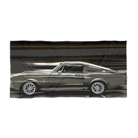 Eleanor Mustang Beach Towel, Gone in 60 Seconds, Movie Car Gift