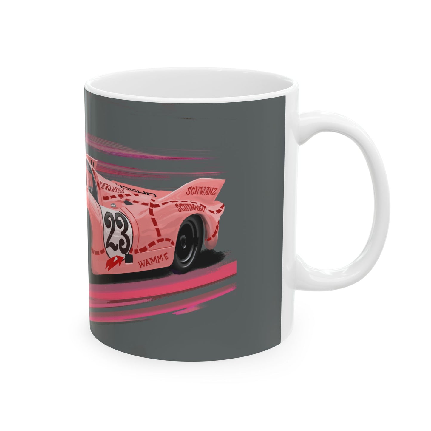 Pink Pig 917 Ceramic Coffee Tea Mug, 11oz