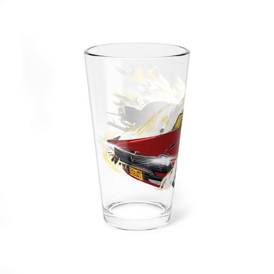 Christine Car Mixing Glass, 16oz - Barware for horror Movie Car Enthusiasts