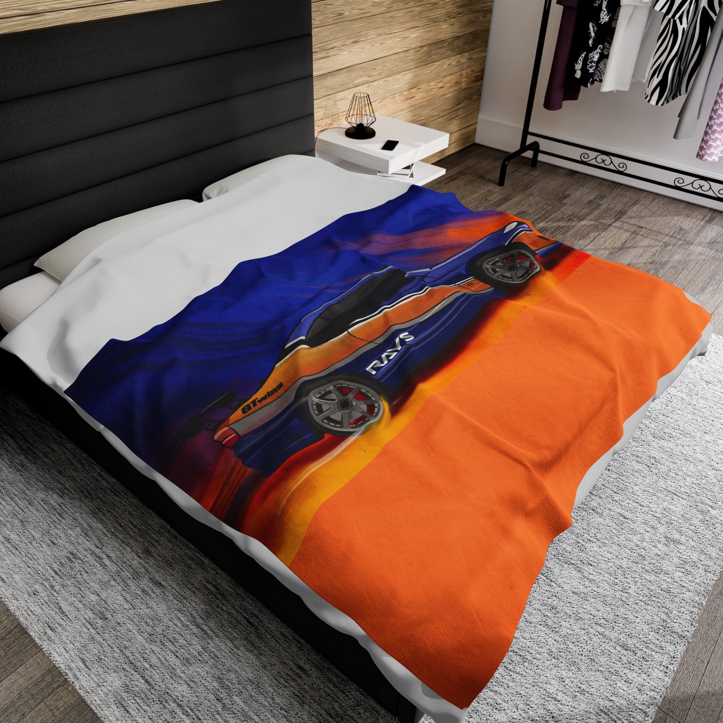 Hans Nissan Silvia S15 Mona Lisa Fast and furious cars Velveteen Plush Blanket
