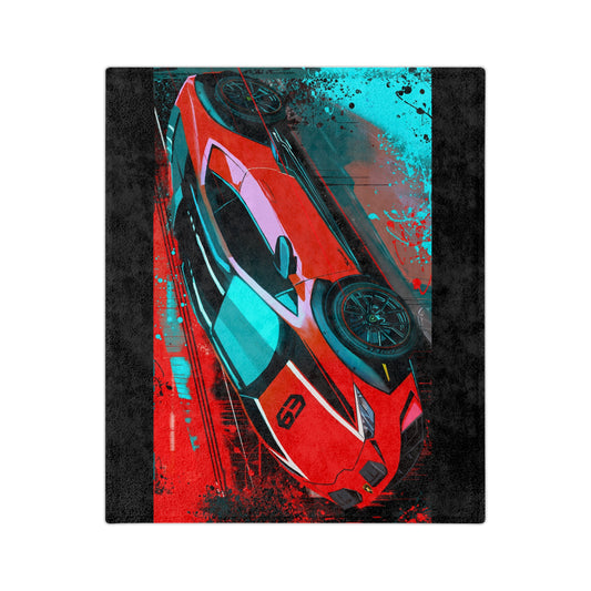 Lamborghini Sterrato blanket, Lamborghini blanket Velveteen Microfiber Blanket