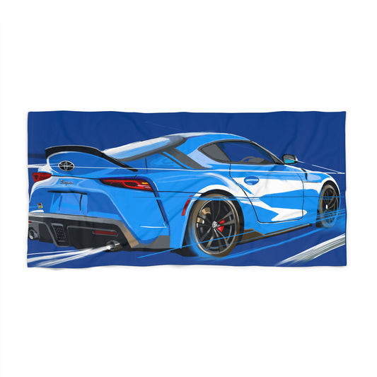 Toyota Supra 350z 30x60”, 36x72” Beach Towel, JDM car lover gift