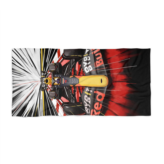 Max verstappen f1 racecar Beach Towel 30x60, 36x72” Car Dad Gift