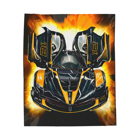 Ferrari fxxk evo hyper car Velveteen Plush Blanket