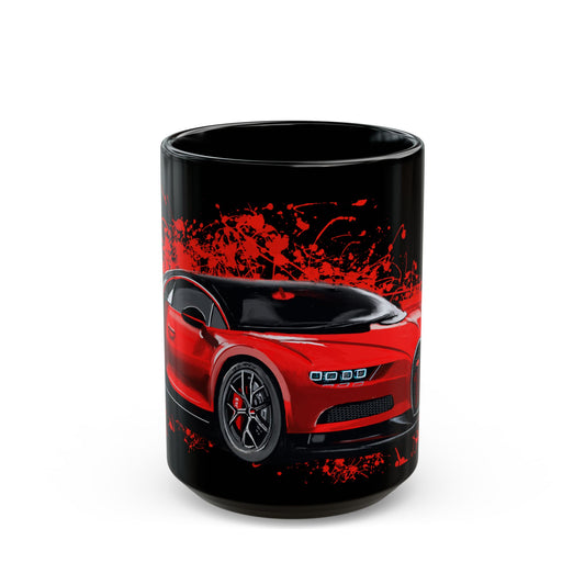 Red Bugatti Chiron exotic Car Mug (11oz, 15oz)
