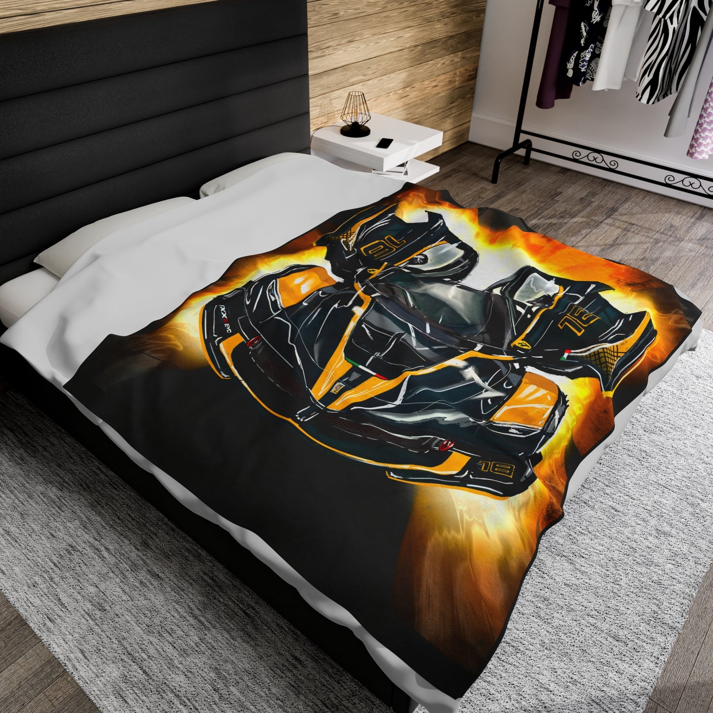 Ferrari fxxk evo hyper car Velveteen Plush Blanket