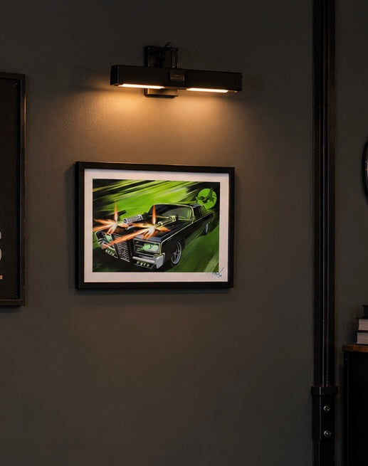 Green hornet tv car Giclee print