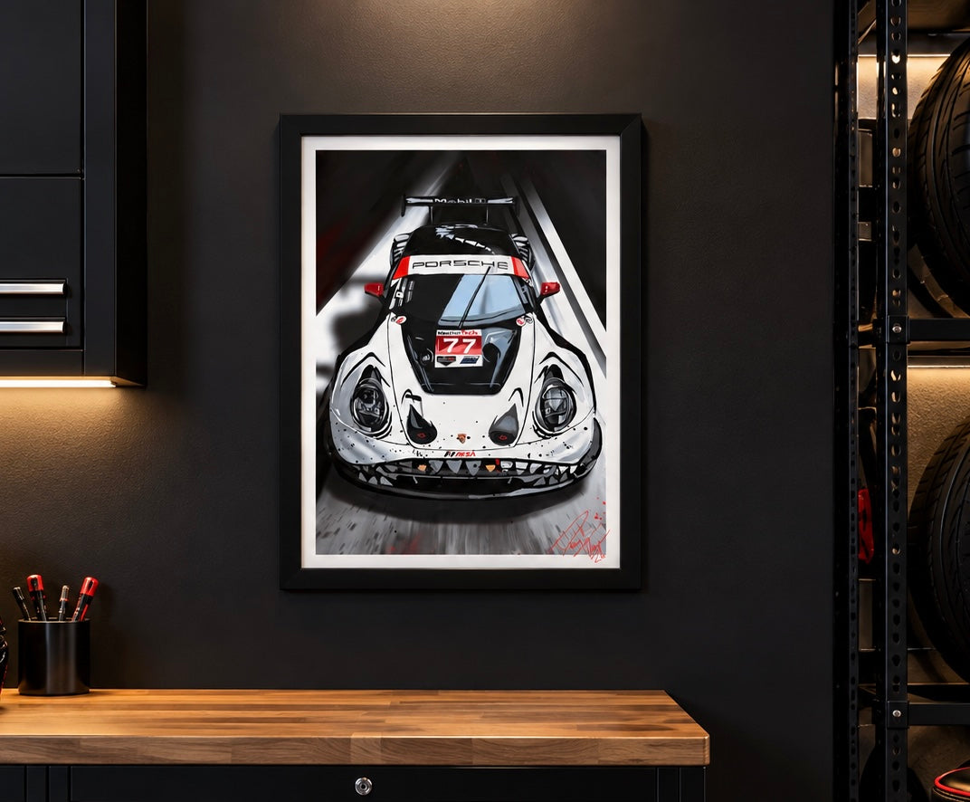 Skeleton Rexy GT3 R Giclee Print
