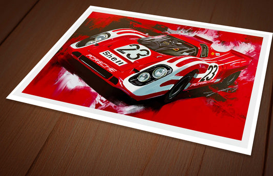 Shell Porsche 917k Le Mans Race Car.