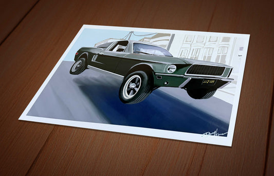 Bullitt Mustang print