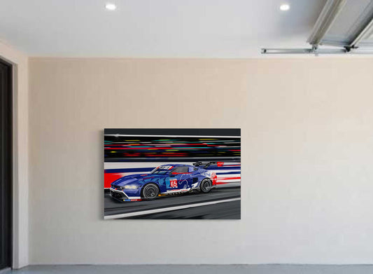 Ford Mustang GTD race car limited edition canvas print