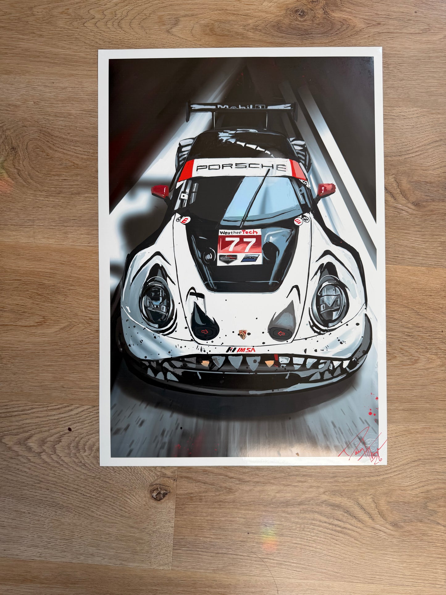 Skeleton Rexy GT3 R Giclee Print