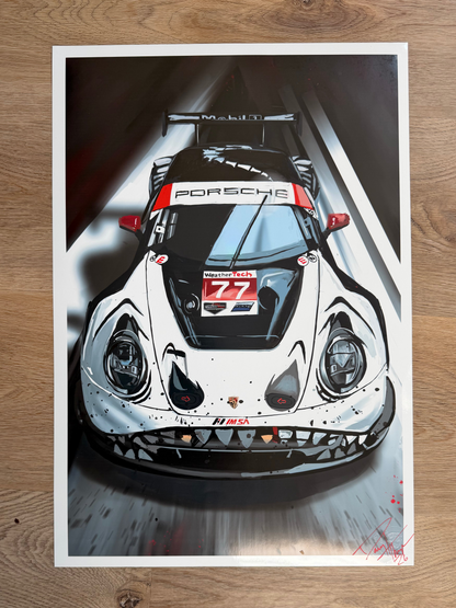 Skeleton Rexy GT3 R Giclee Print
