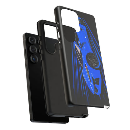 Blue Corvette C8 z06 Design for iPhone 18 17 16 15 14 13 Pro Max