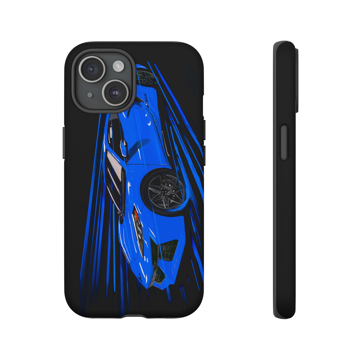 Blue Corvette C8 z06 Design for iPhone 18 17 16 15 14 13 Pro Max