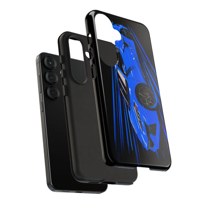 Blue Corvette C8 z06 Design for iPhone 18 17 16 15 14 13 Pro Max