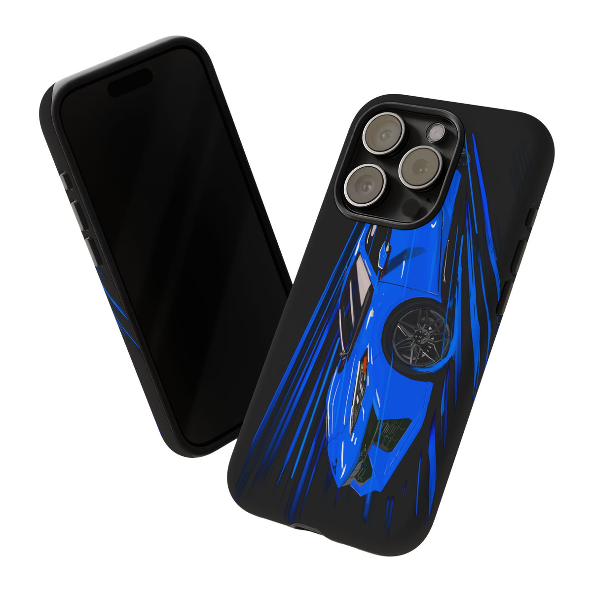 Blue Corvette C8 z06 Design for iPhone 18 17 16 15 14 13 Pro Max
