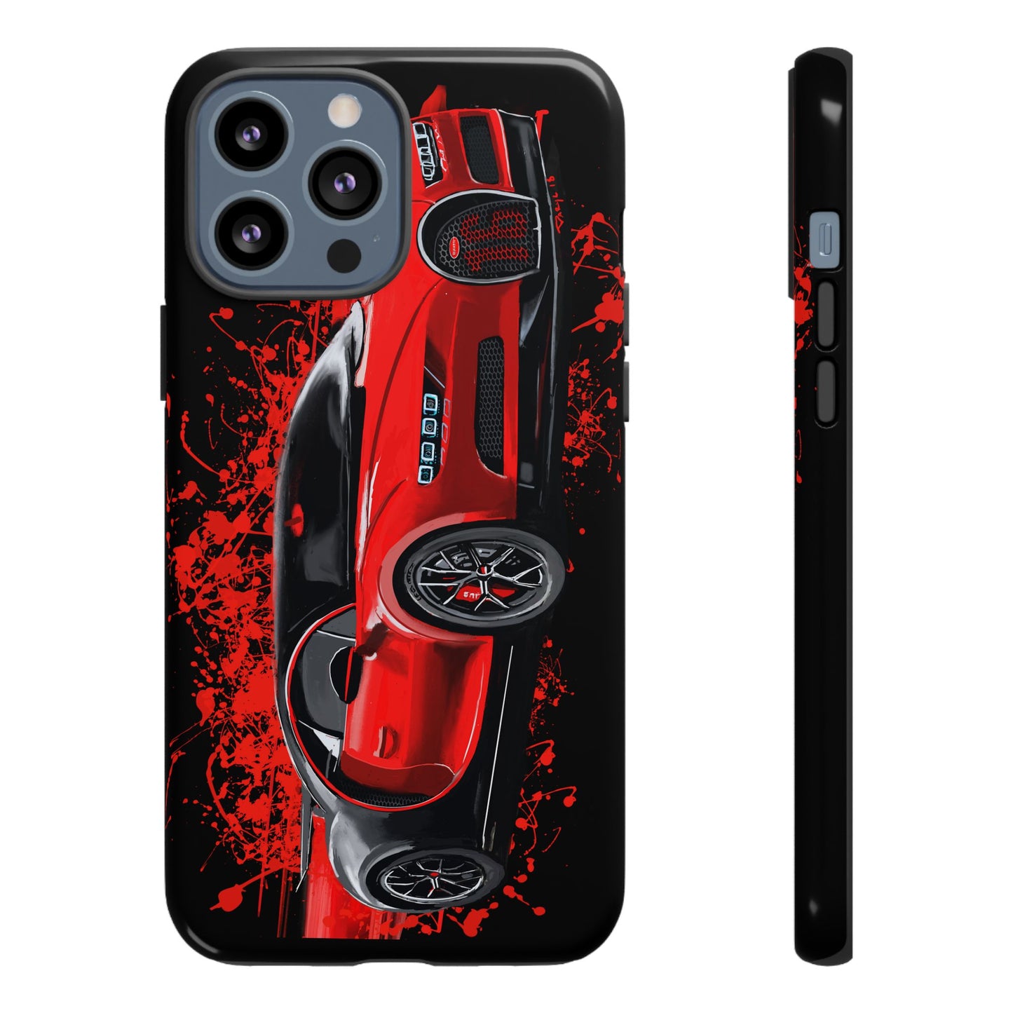 Red Bugatti Chiron Case iPhone 16 15 14 13 12 11 Pro max Samsung Galaxy Pixel