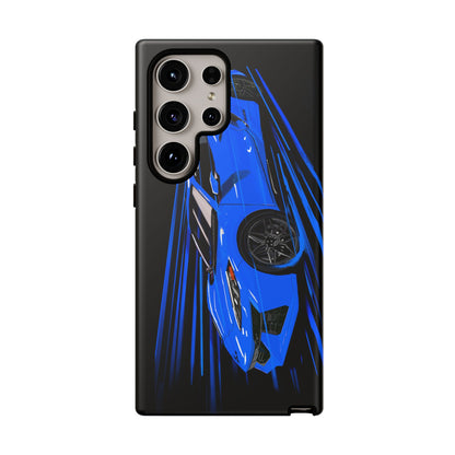 Blue Corvette C8 z06 Design for iPhone 18 17 16 15 14 13 Pro Max