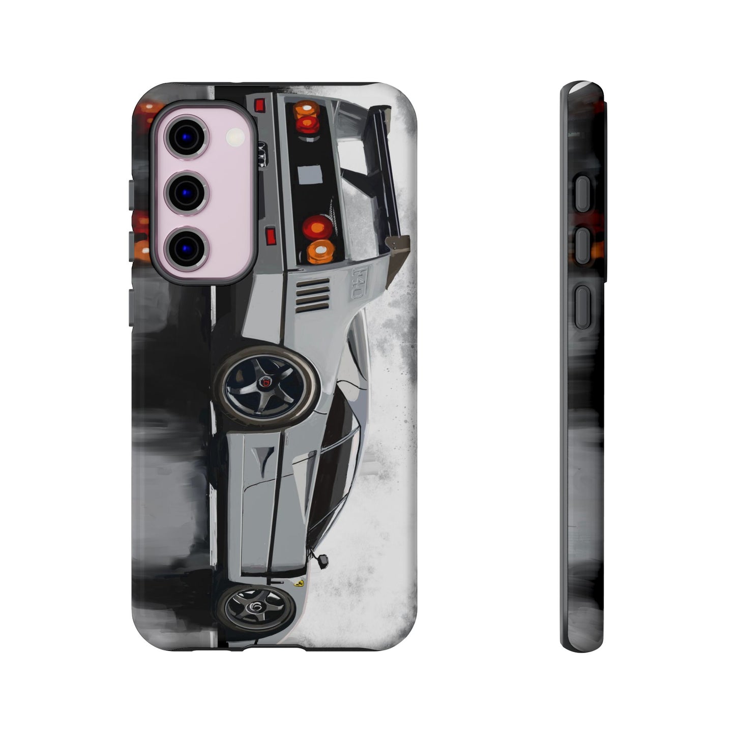 Gray Ferrari F40 Case iPhone 16 15 14 13 12 11 Pro max Samsung Galaxy Pixel