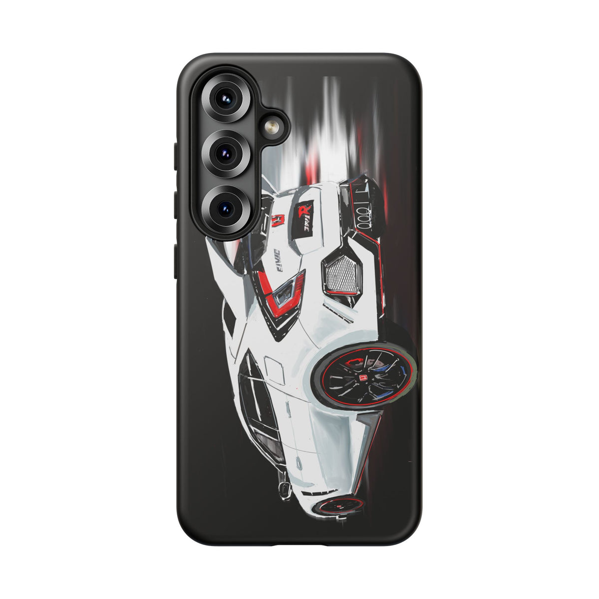White Type-r civic Case iPhone 18 17 16 15 14 13 12 Pro Samsung Galaxy Pixel