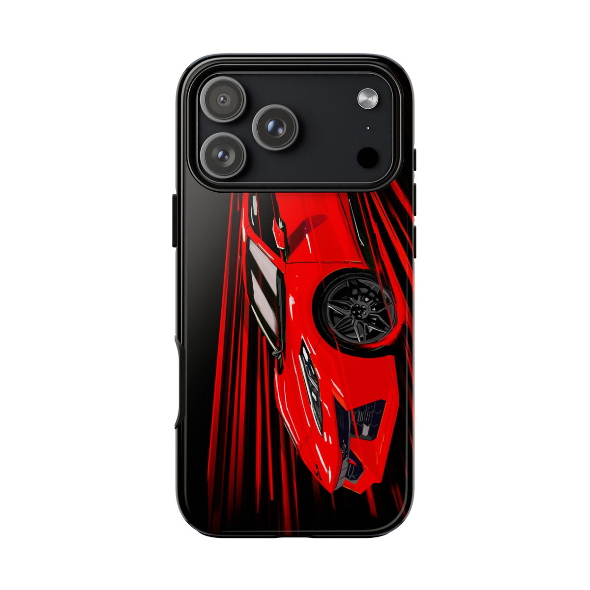Red C8 corvette Z06 Case iPhone 18 17 16 15 14 13 12 11 Pro Samsung Galaxy Pixel