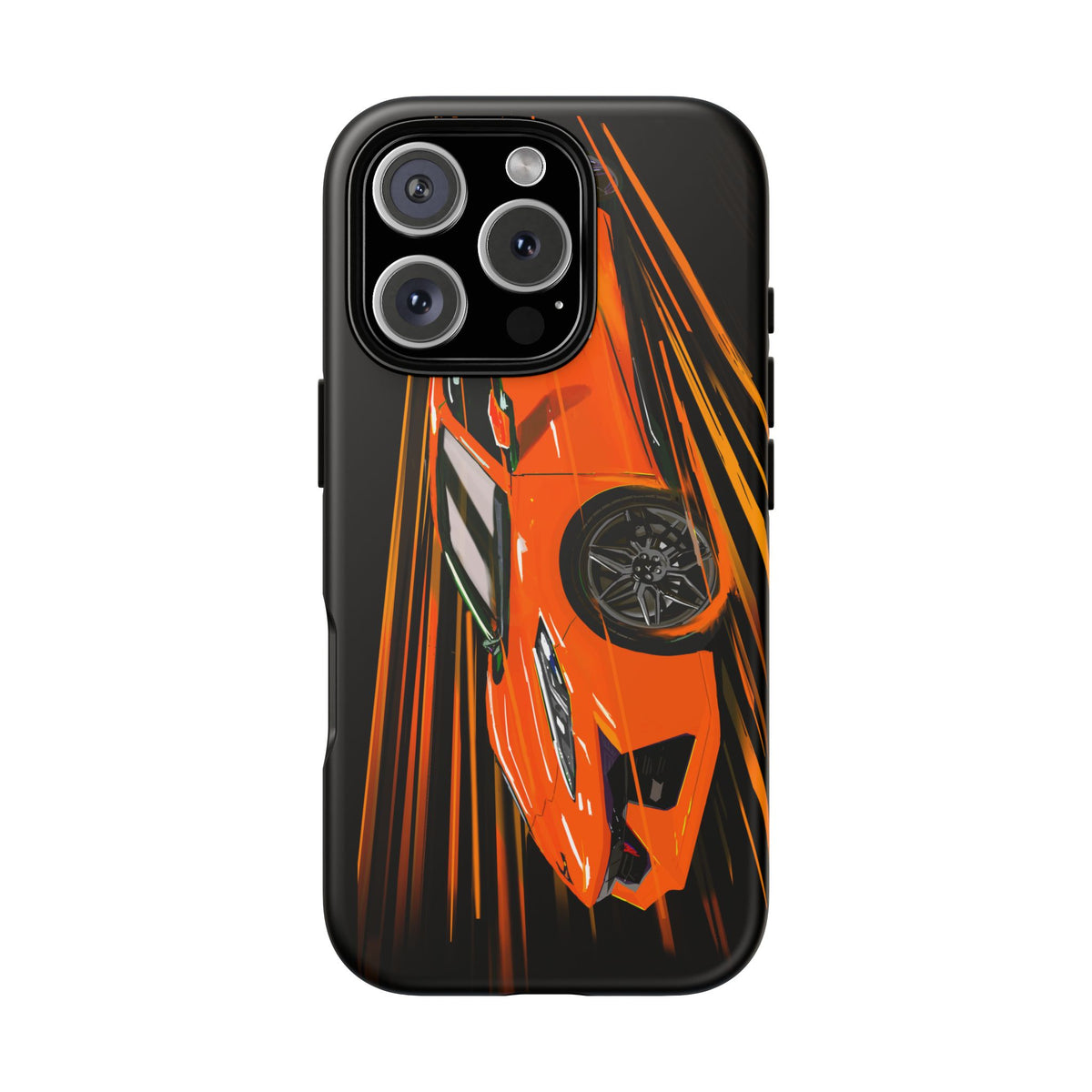 Orange C8 corvette Z06 iPhone 18 17 16 15 14 13 12 Pro  Samsung Galaxy Pixel