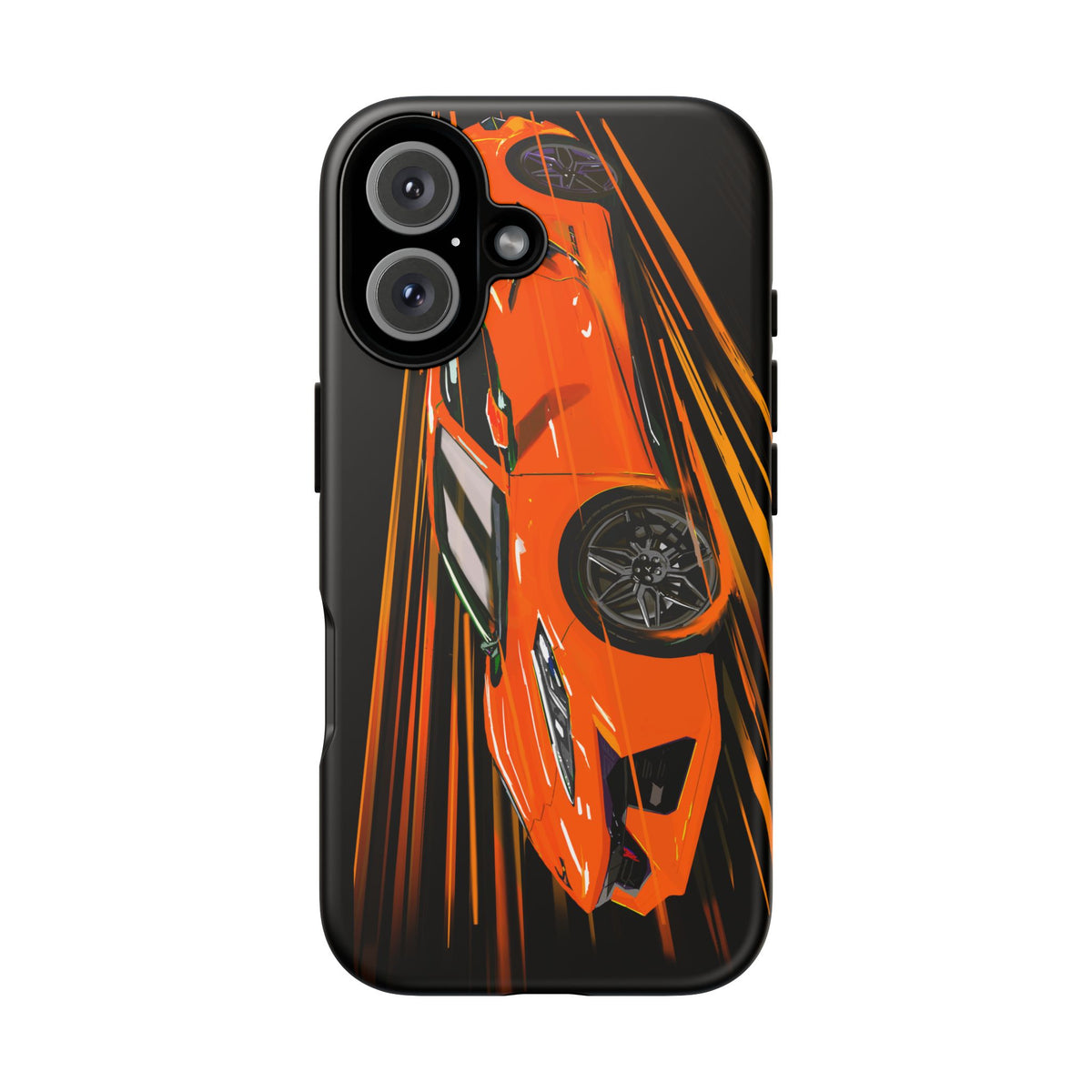 Orange C8 corvette Z06 iPhone 18 17 16 15 14 13 12 Pro  Samsung Galaxy Pixel