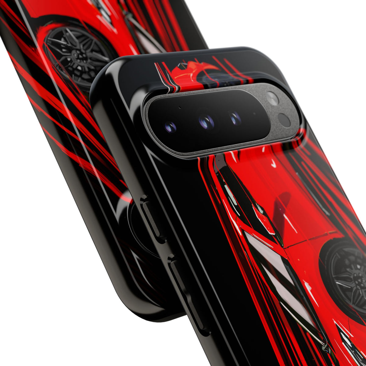 Red C8 corvette Z06 Case iPhone 18 17 16 15 14 13 12 11 Pro Samsung Galaxy Pixel