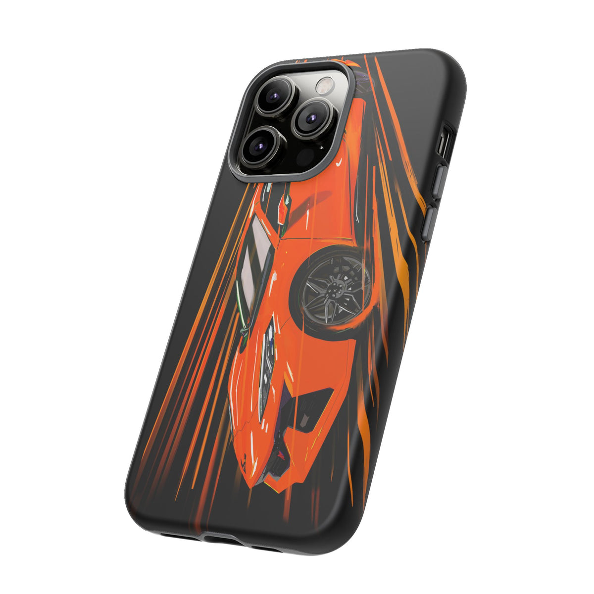 Orange C8 corvette Z06 iPhone 18 17 16 15 14 13 12 Pro  Samsung Galaxy Pixel