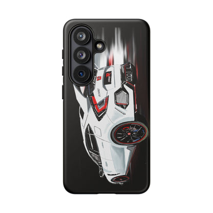 White Type-r civic Case iPhone 18 17 16 15 14 13 12 Pro Samsung Galaxy Pixel