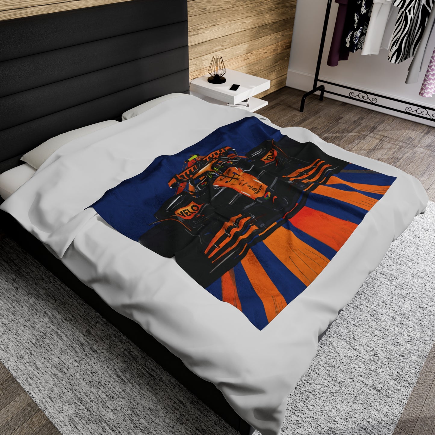 McLaren F1 Lando Norris  racing Microfiber Blanket