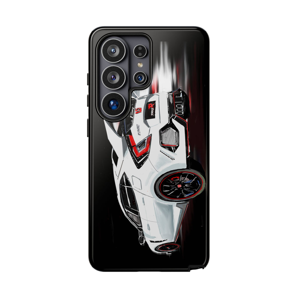 White Type-r civic Case iPhone 18 17 16 15 14 13 12 Pro Samsung Galaxy Pixel