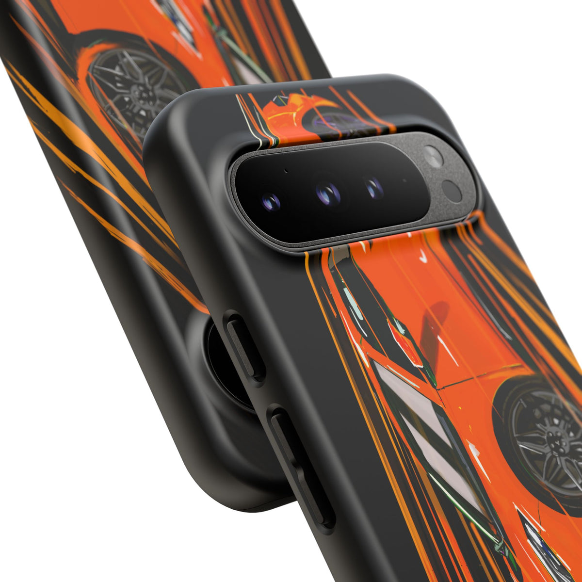 Orange C8 corvette Z06 iPhone 18 17 16 15 14 13 12 Pro  Samsung Galaxy Pixel